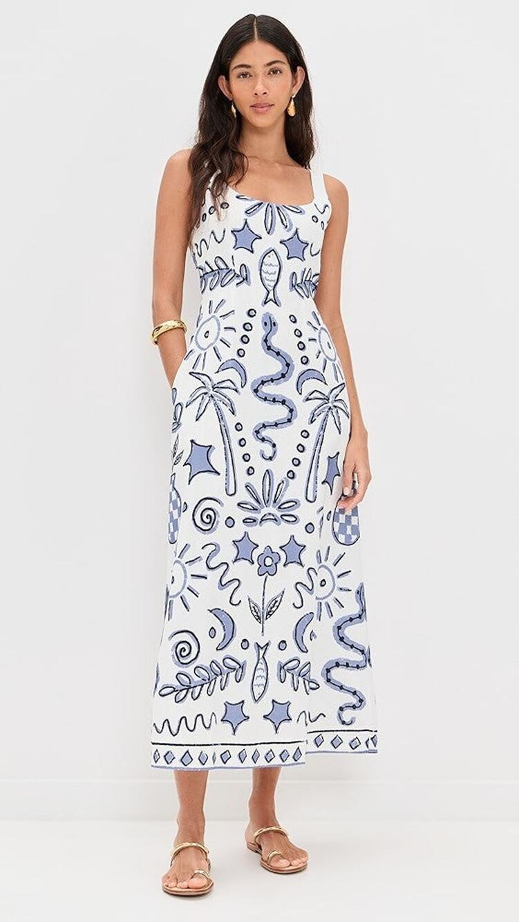 Cleobella Shelly Ankle Sleeveless Midi Dress - XL